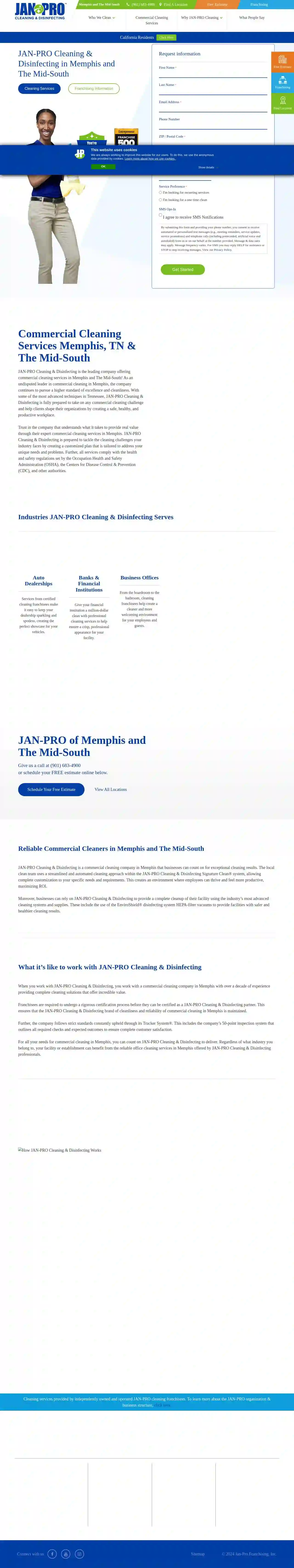 JAN-PRO Cleaning & Disinfecting in Memphis & the Mid-South