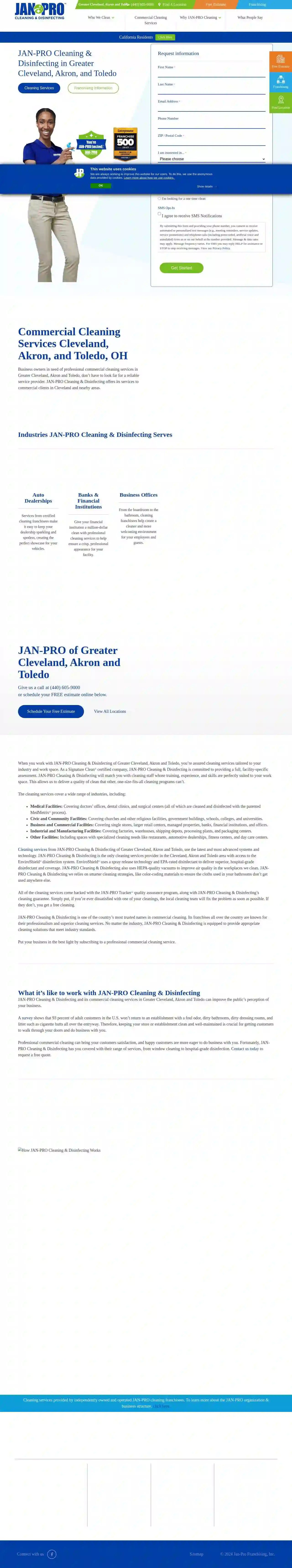 JAN-PRO Cleaning & Disinfecting in Greater Cleveland, Akron, and Toledo