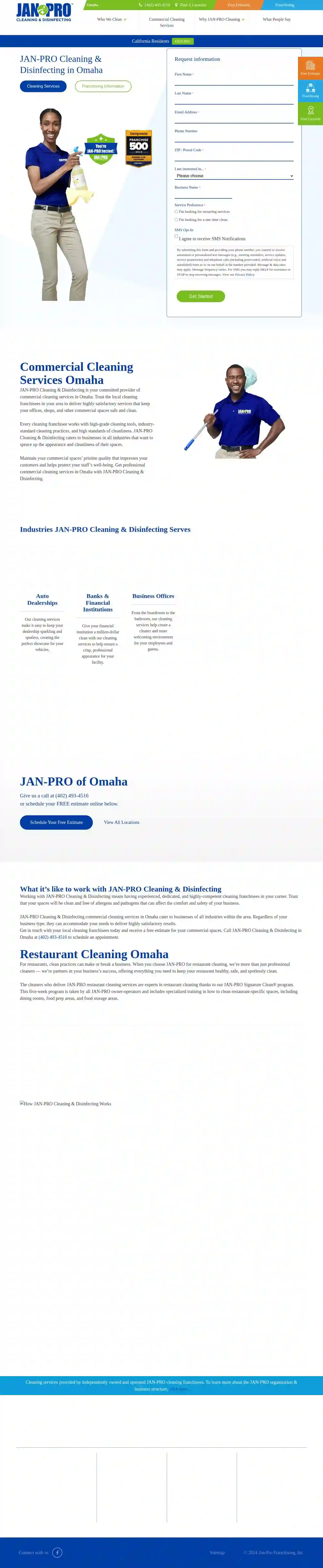 JAN-PRO Cleaning & Disinfecting in Omaha