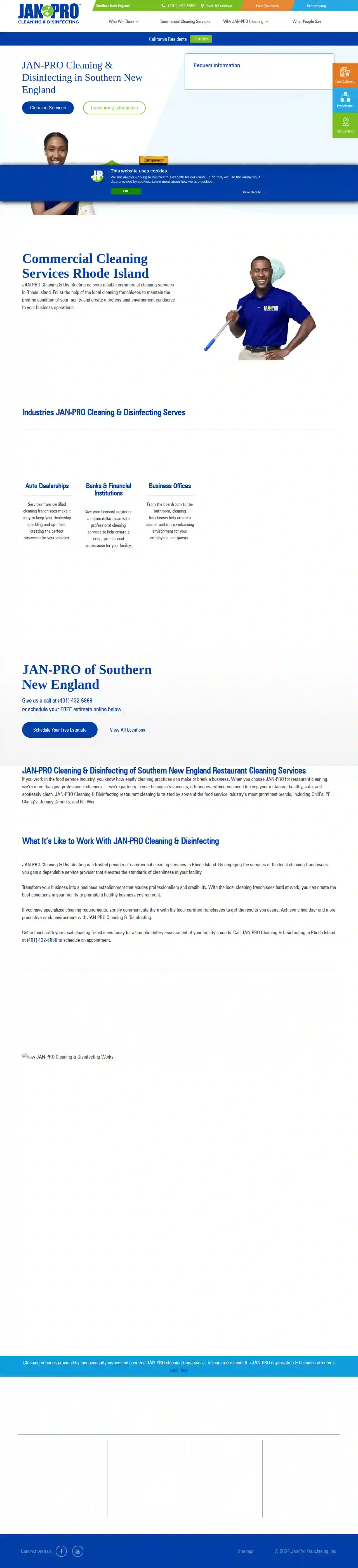 JAN-PRO Cleaning & Disinfecting in Southern New England