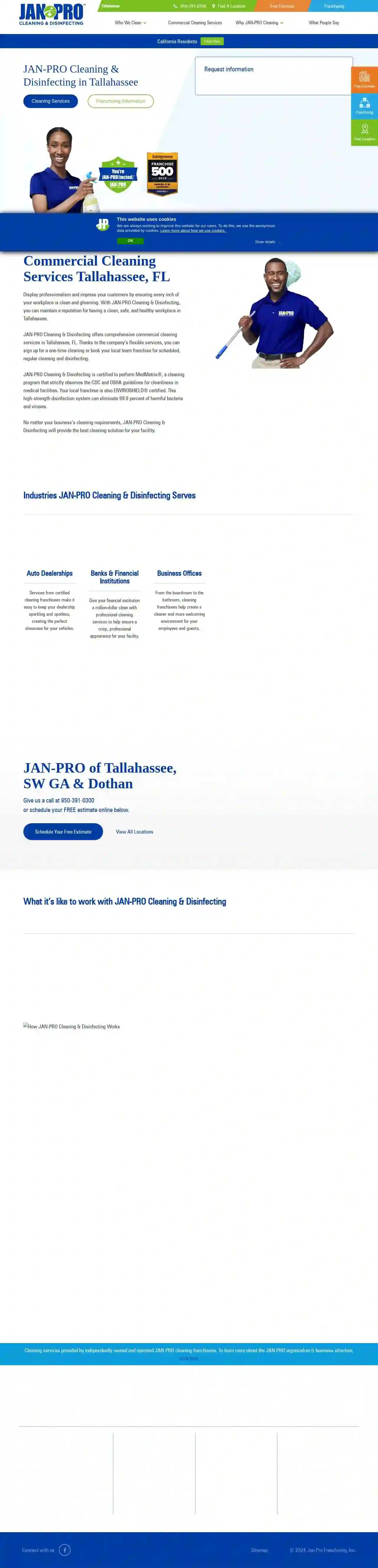 JAN-PRO Cleaning & Disinfecting in Tallahassee, SW GA & Dothan