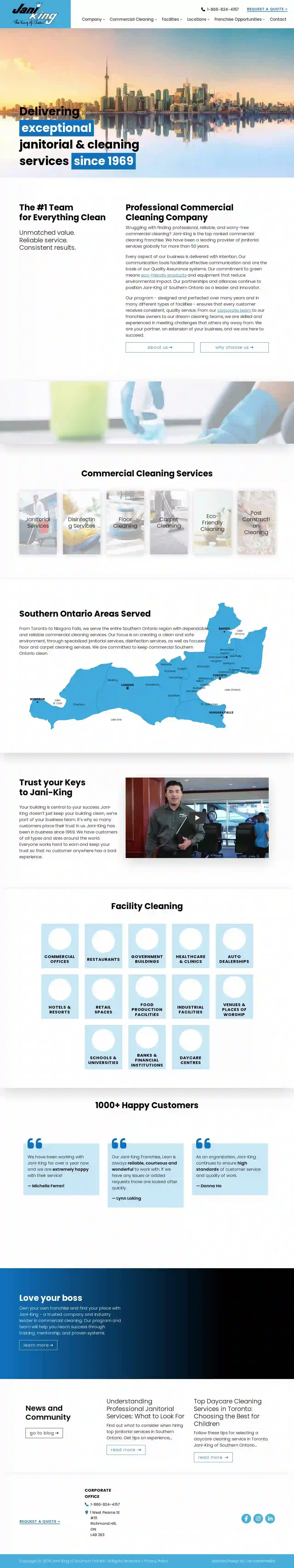 Jani-King of Southern Ontario Commercial Cleaning Services