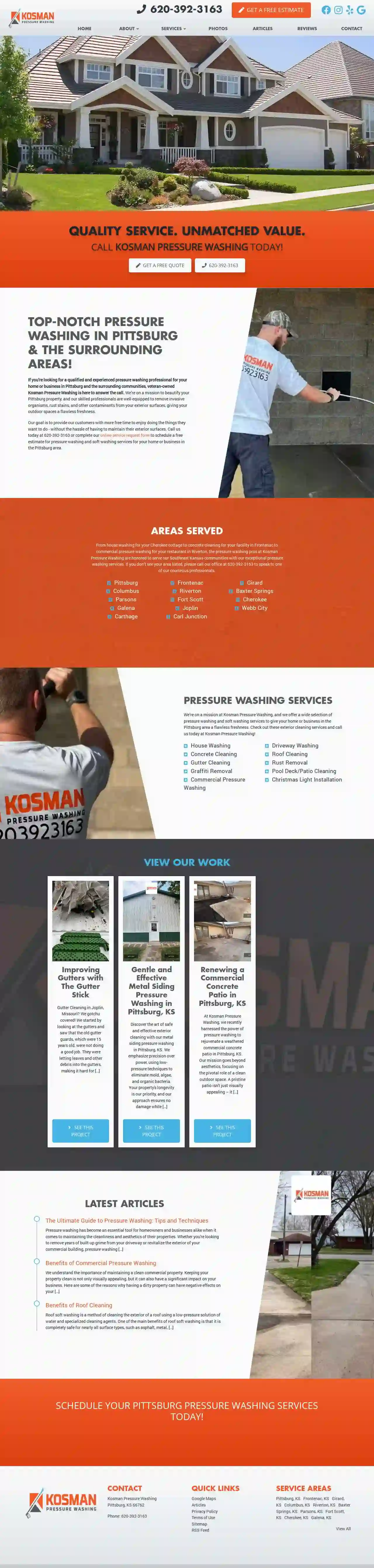 Kosman Pressure Washing LLC