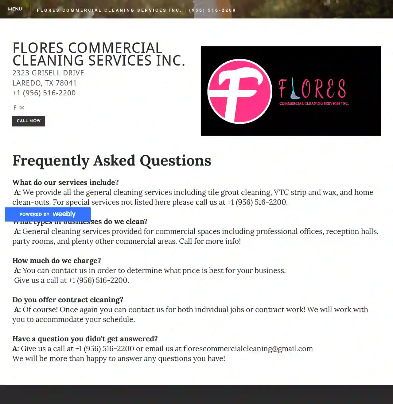 Flores Commercial Cleaning Inc.