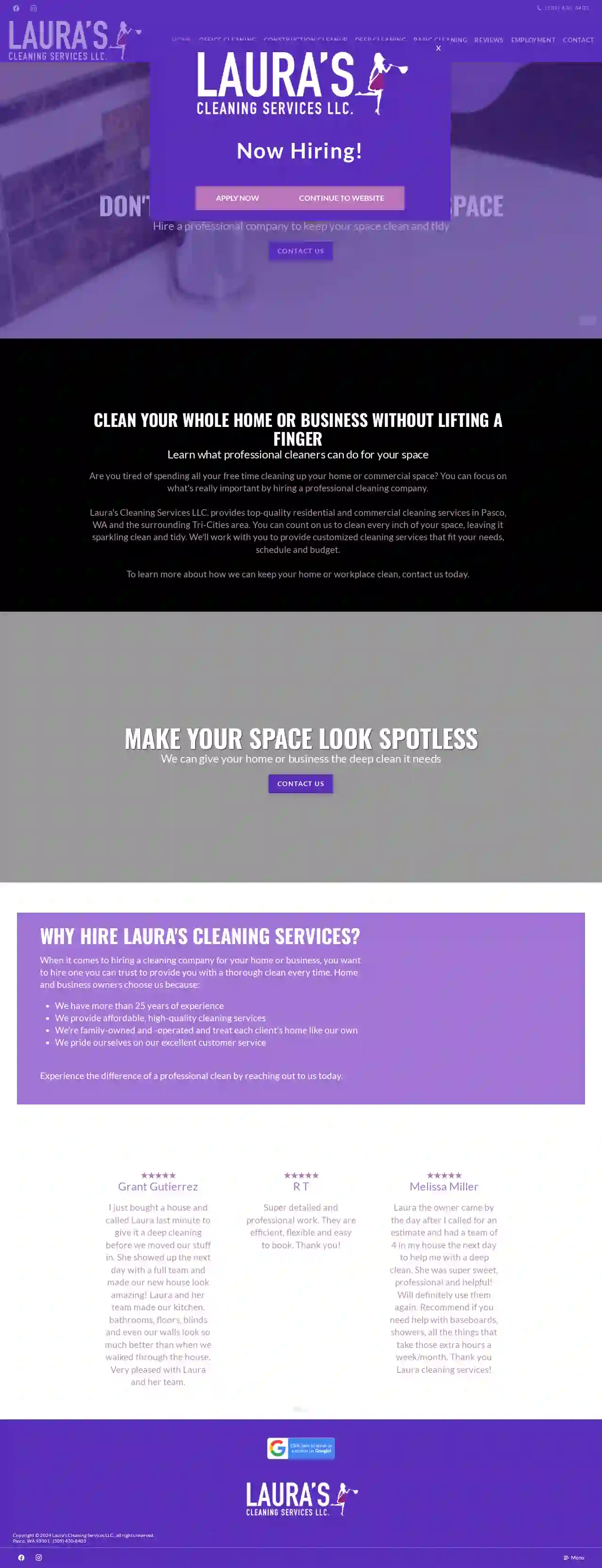 Laura's Cleaning Services LLC.