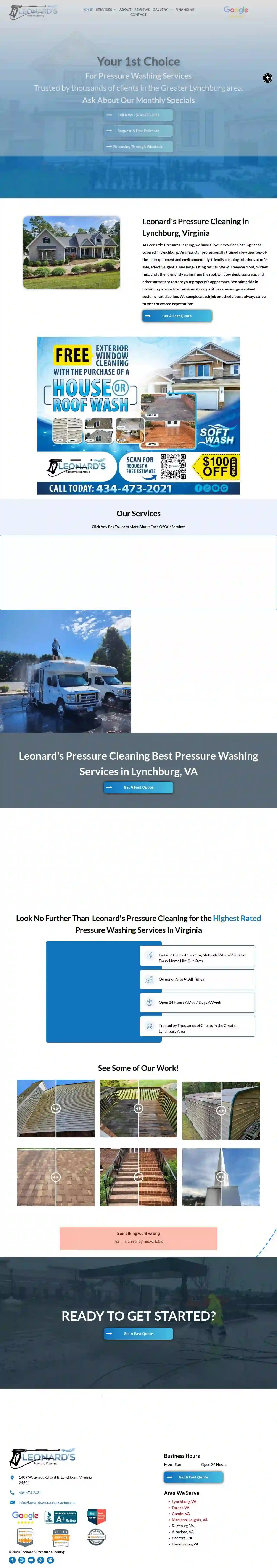 Leonard's Pressure Cleaning