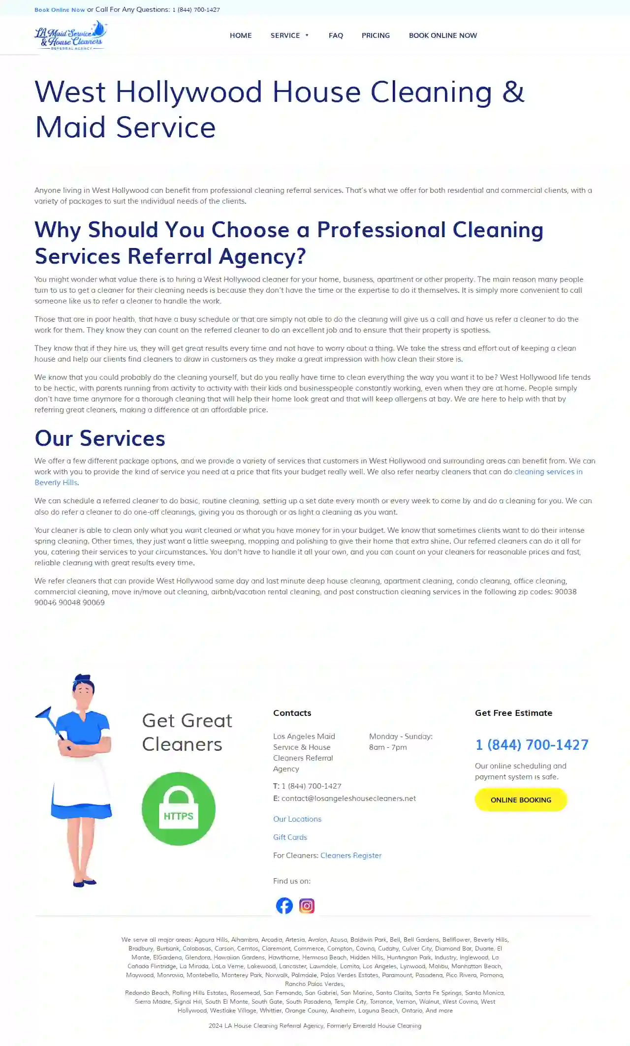 West Hollywood Maid Service & House Cleaners