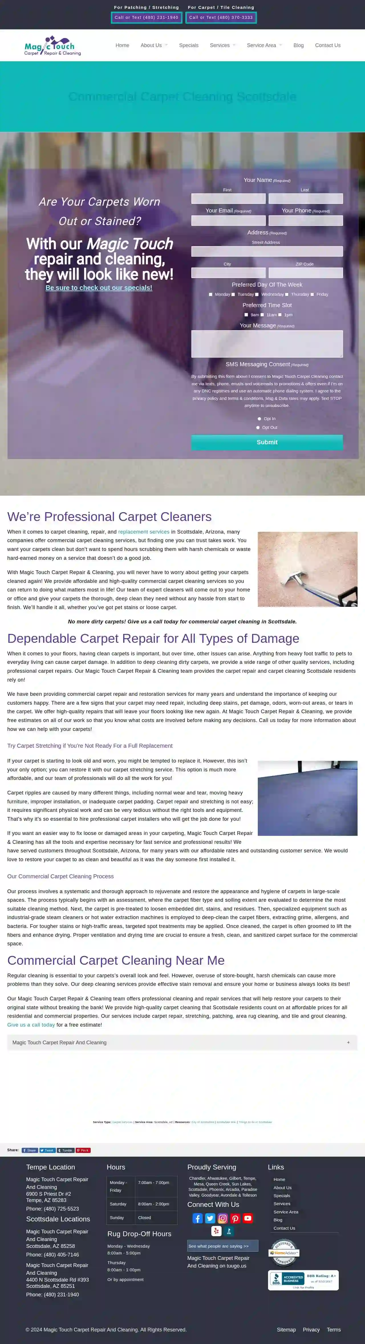 Magic Touch Carpet Repair And Cleaning