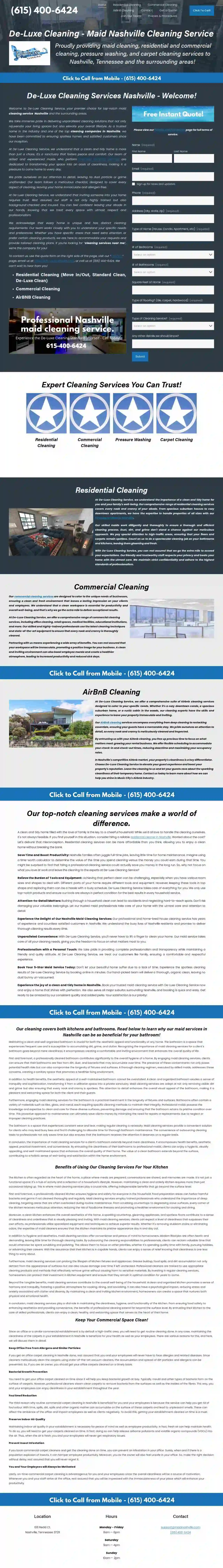 De-Luxe Cleaning Services, INC