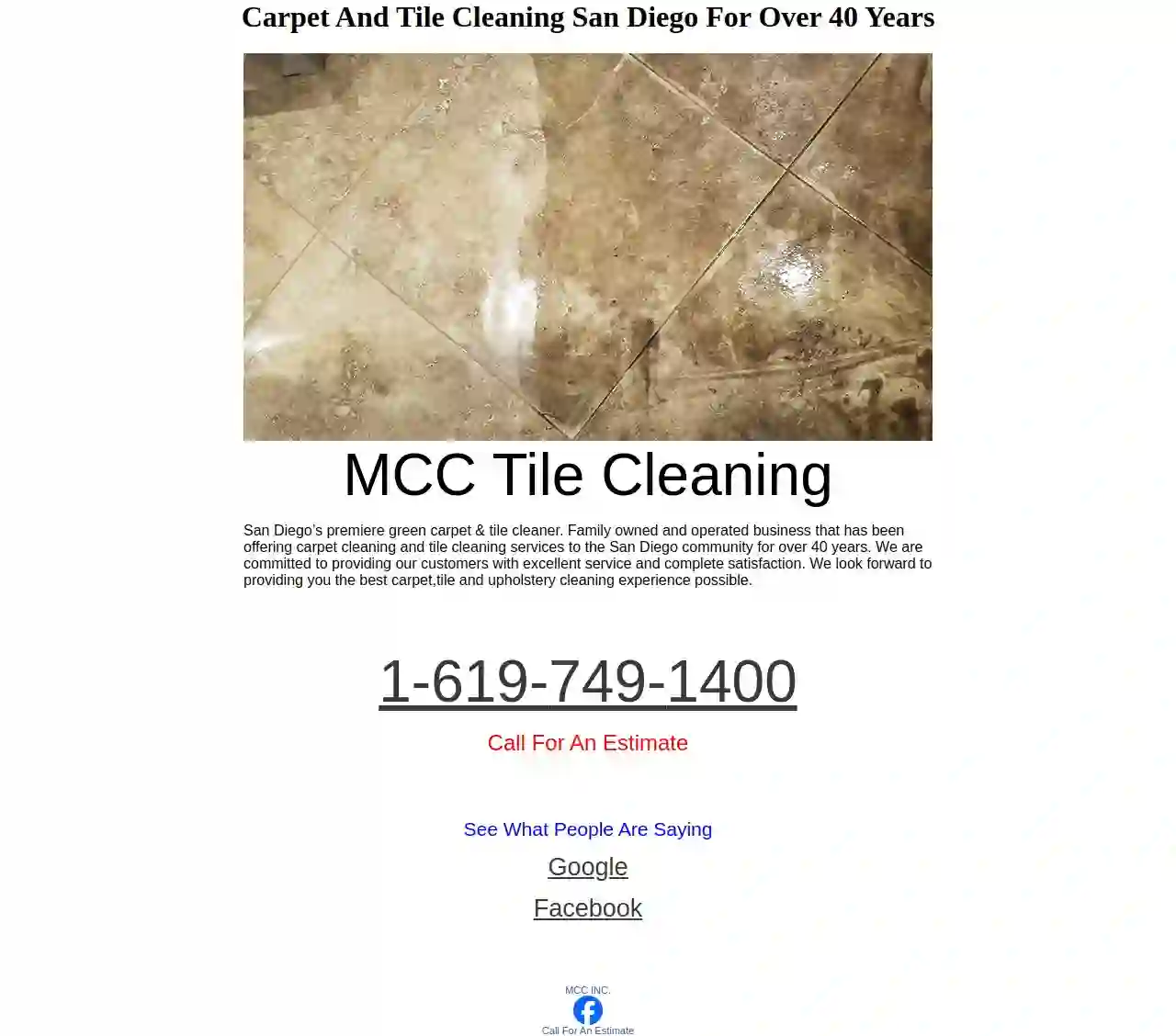 MCC Carpet,Tile And Grout Cleaning