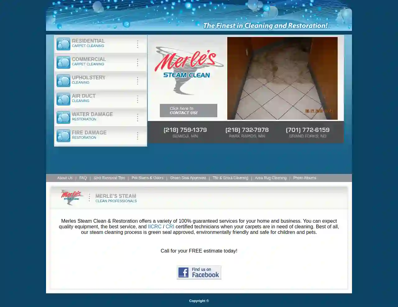 Merle's Steam Clean Carpet & Upholstery Cleaning