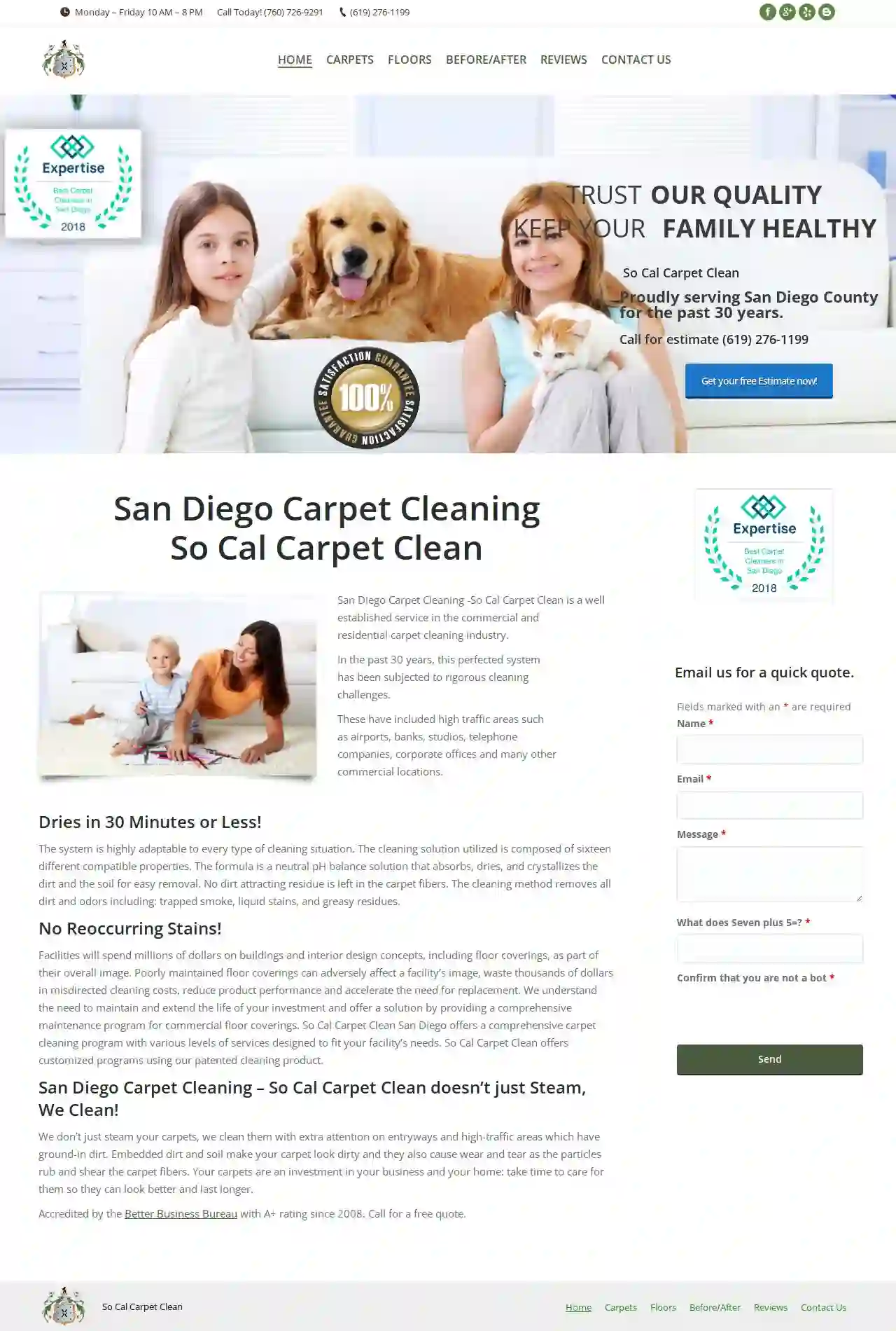 San Diego Carpet Cleaning - Mills Technique