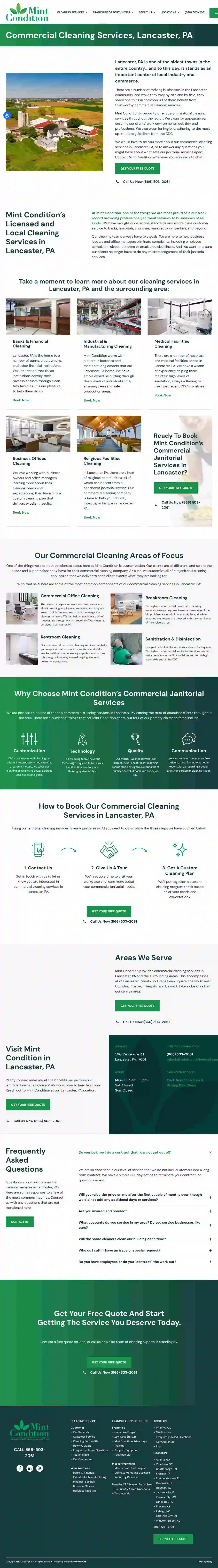 Mint Condition Commercial Cleaning Lancaster