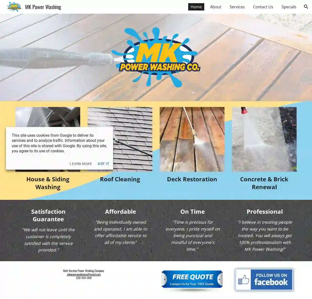 MK Power Washing Company