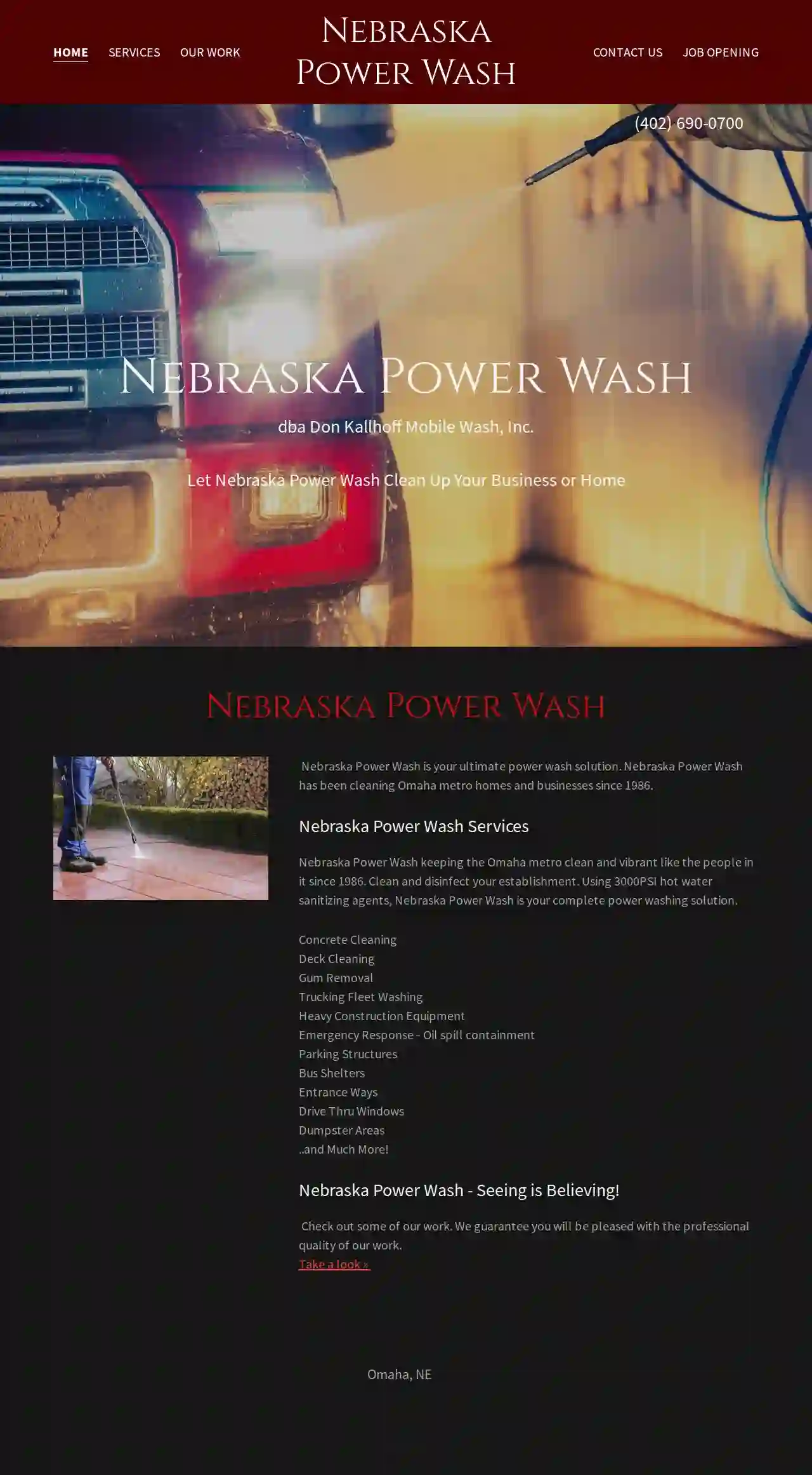 Nebraska Power Wash