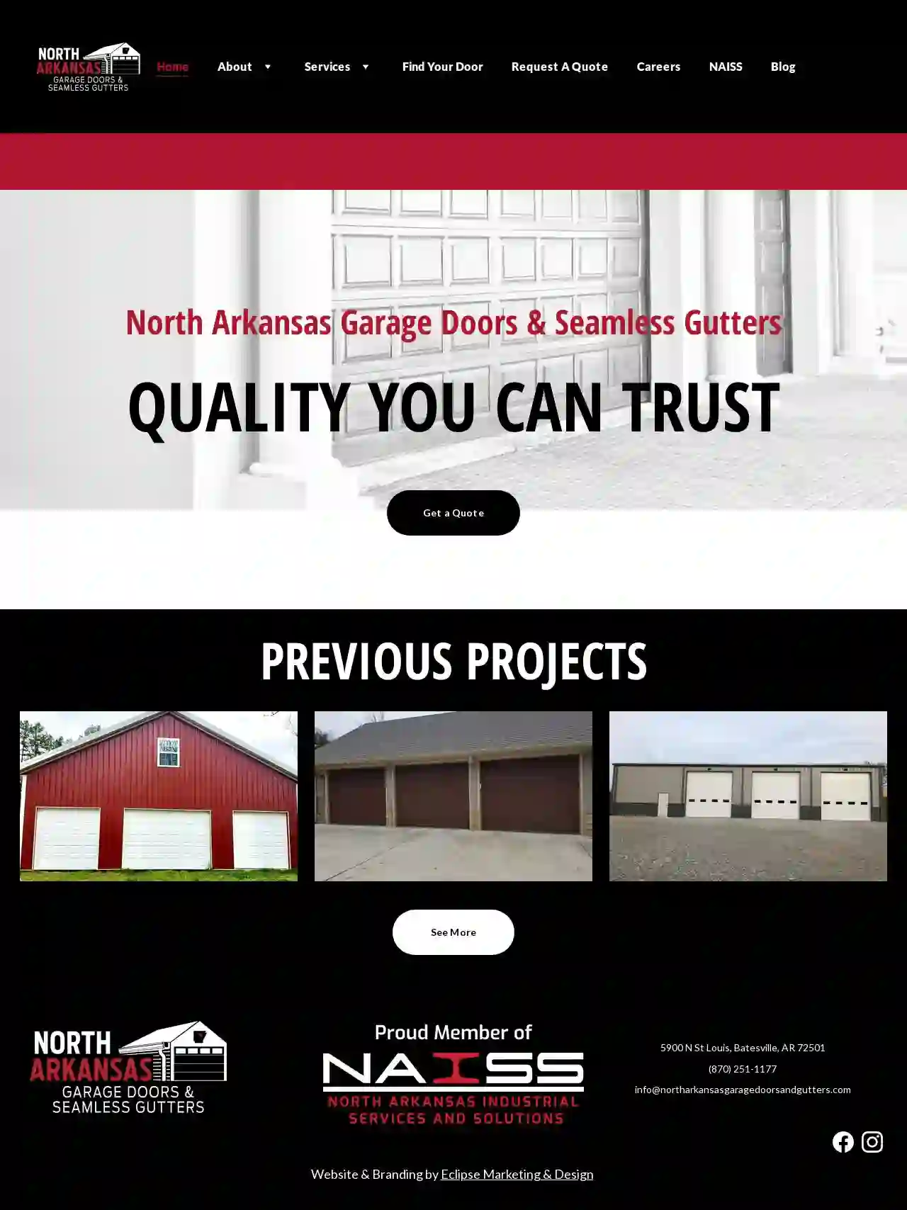 North Arkansas Garage Doors & Seamless Gutters