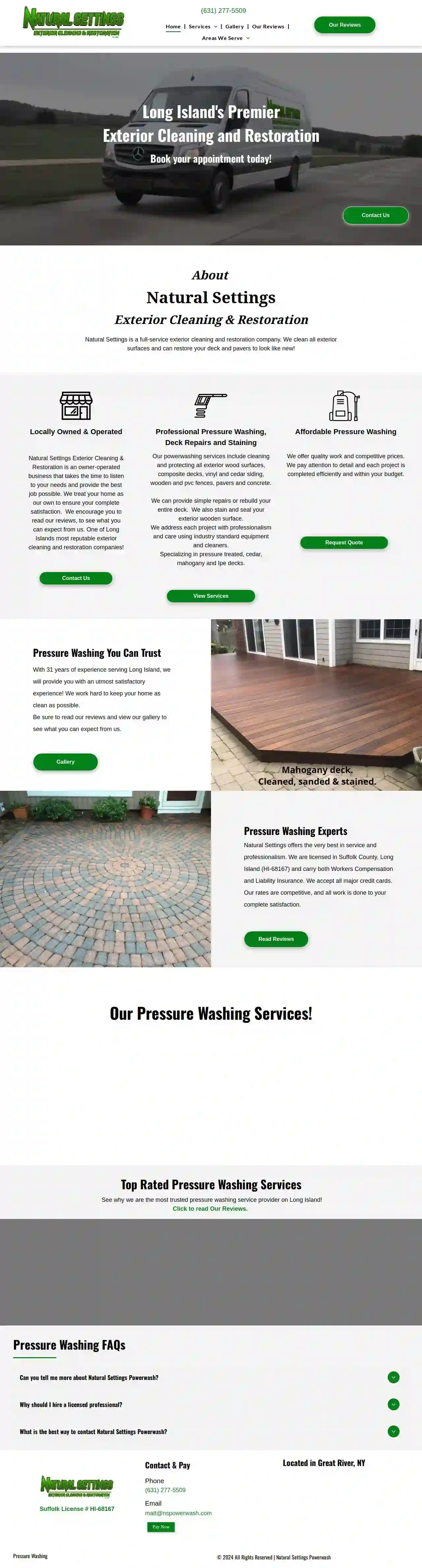 Natural Settings Powerwashing and Deck Care