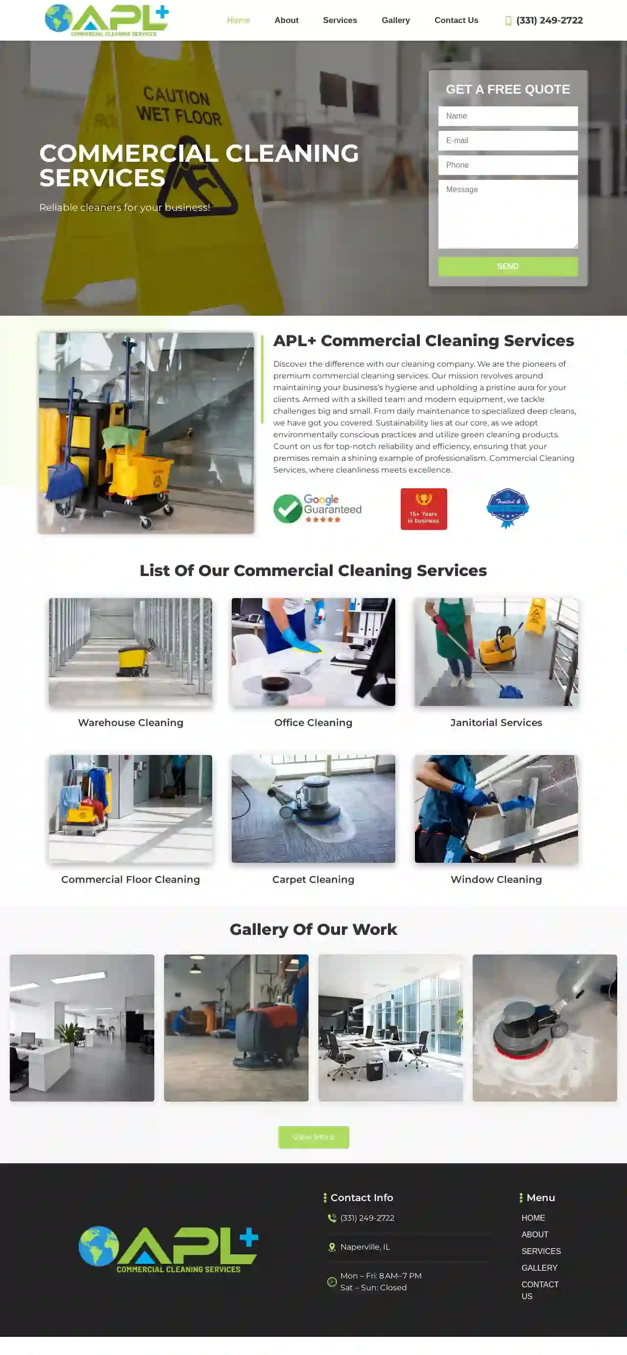 APL+ Commercial Cleaning Services