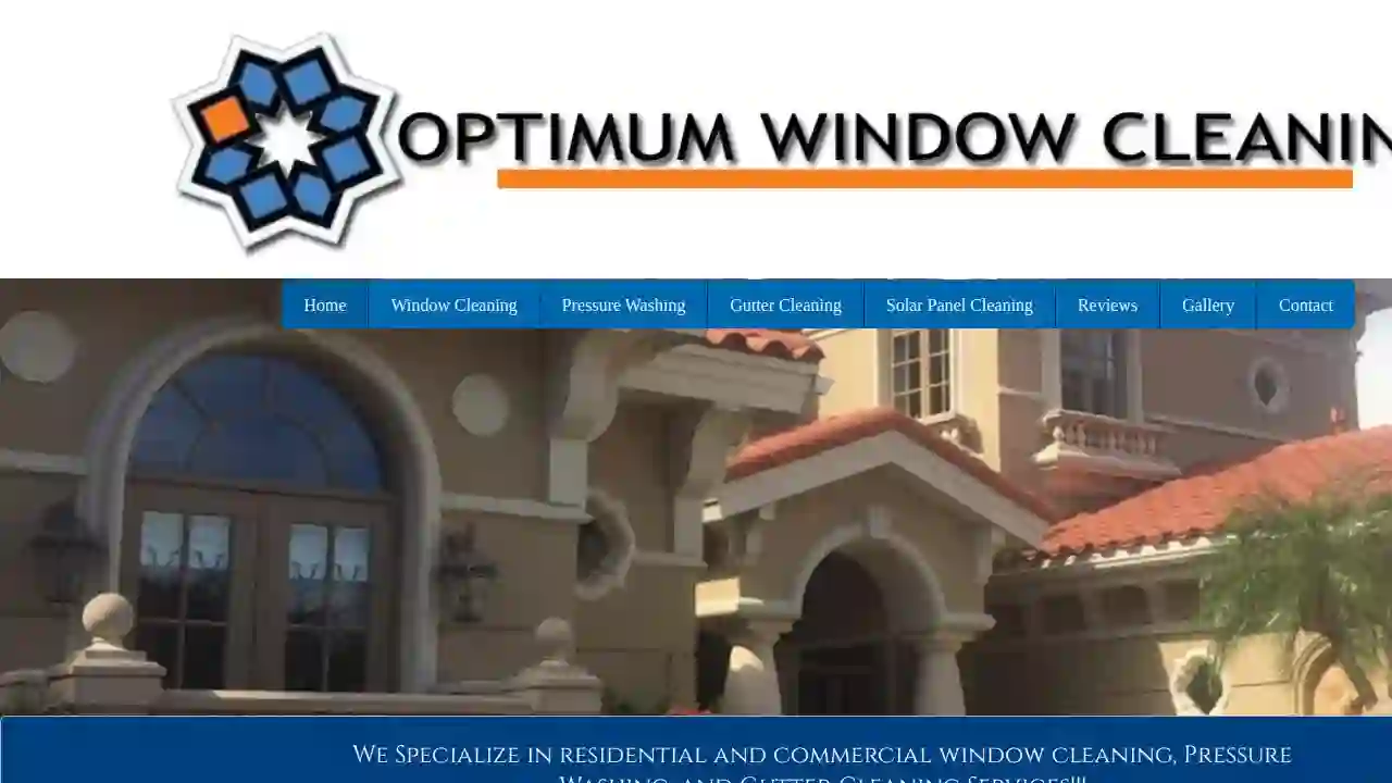 Optimum window cleaning and pressure washing