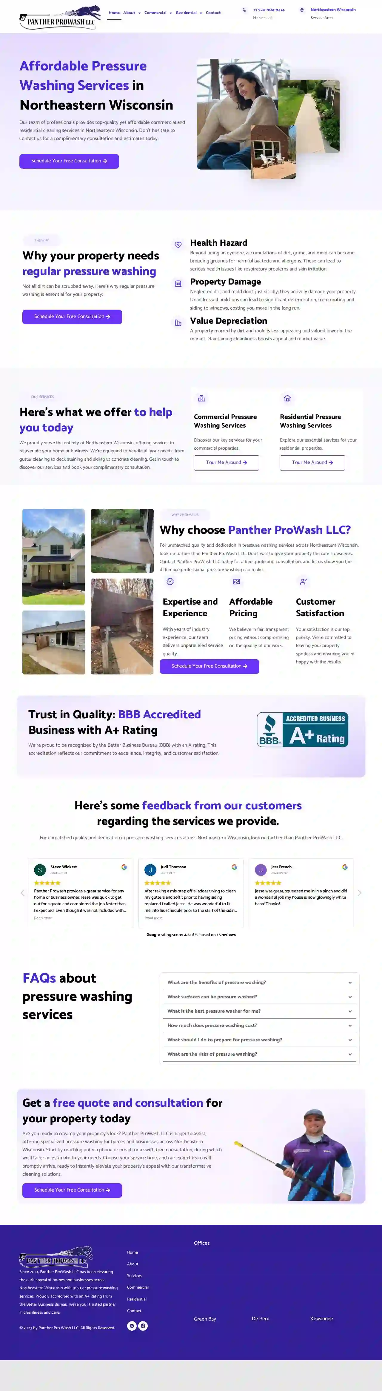 Panther ProWash LLC - Affordable Pressure Washing Services