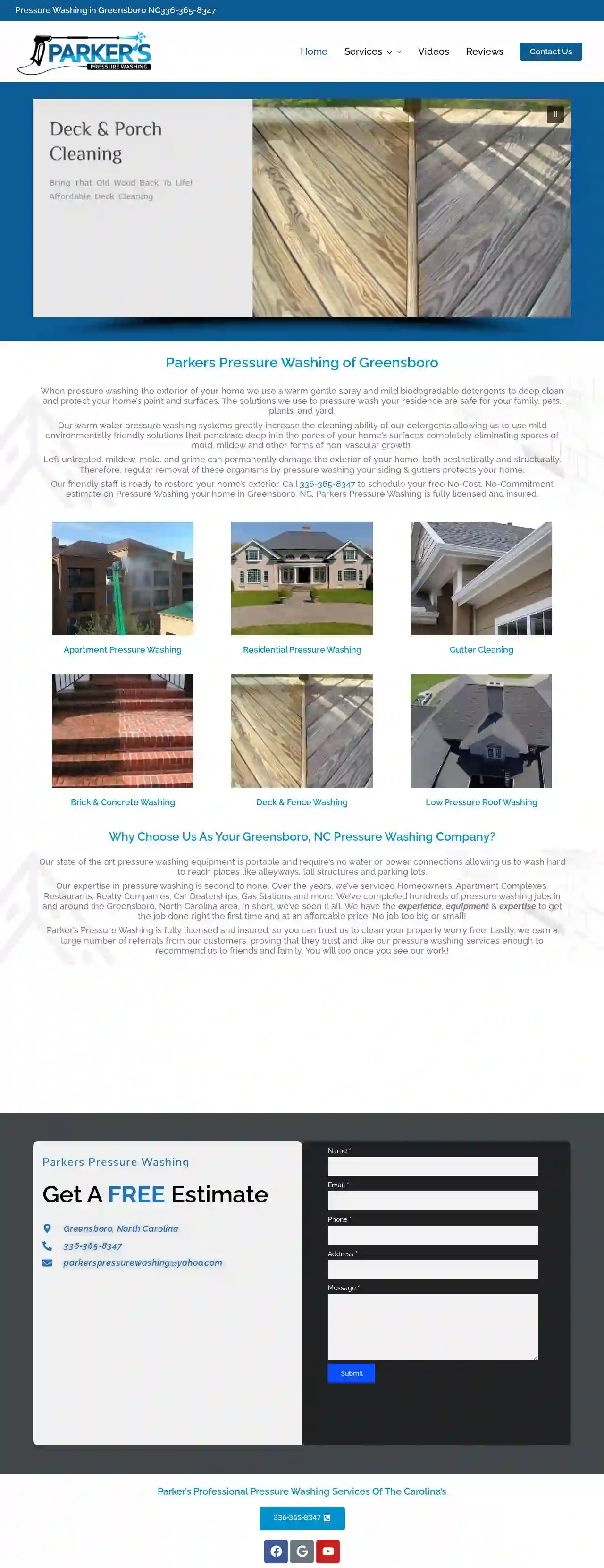 Parkers Pressure Washing of Greensboro, NC