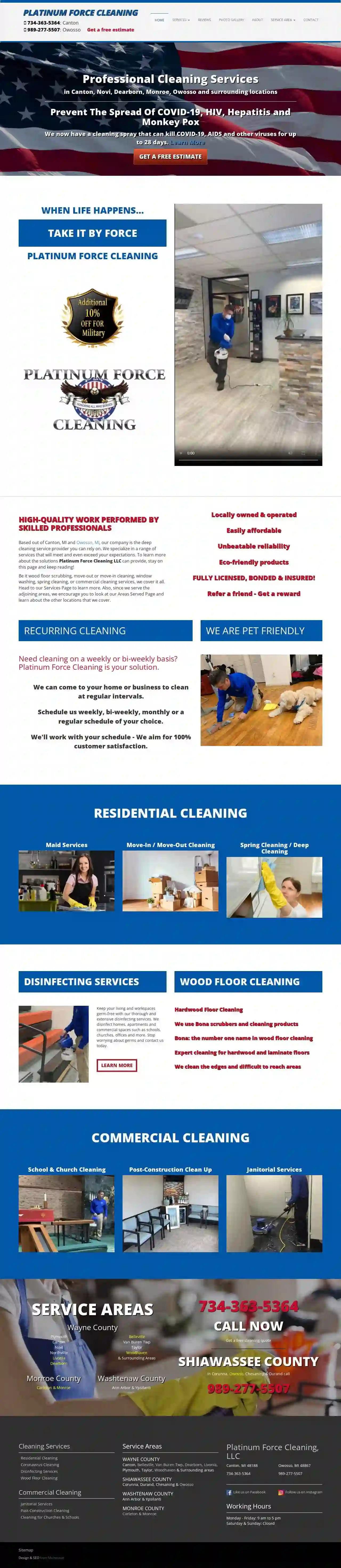 Platinum Force Cleaning LLC