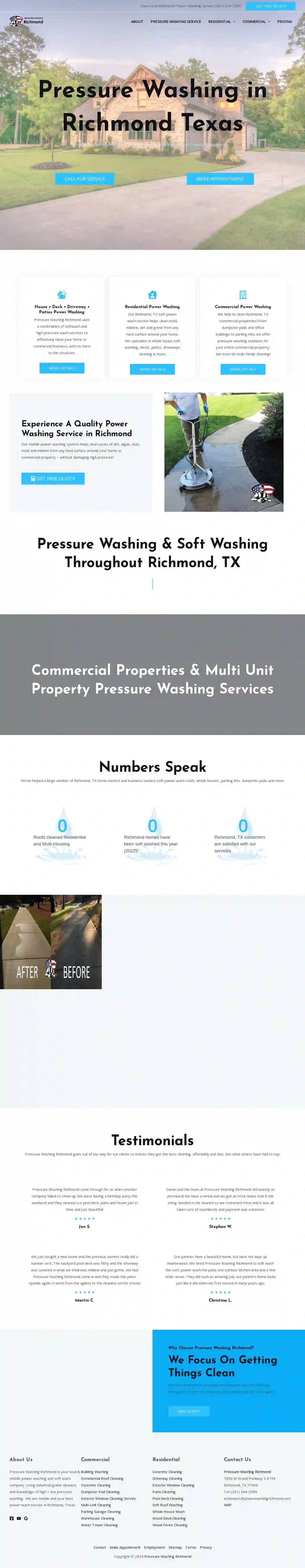 Pressure Washing Richmond