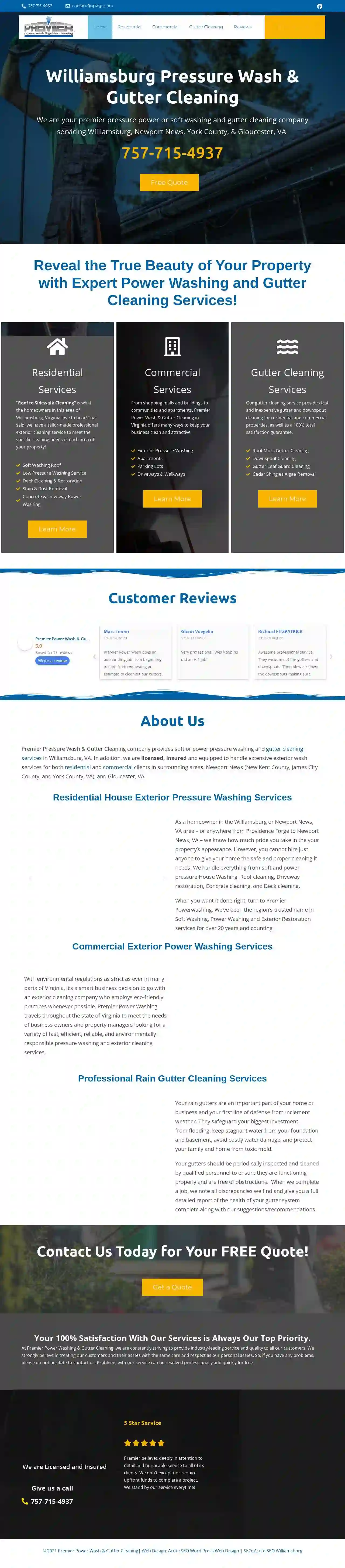 Premier Power Wash & Gutter Cleaning Williamsburg