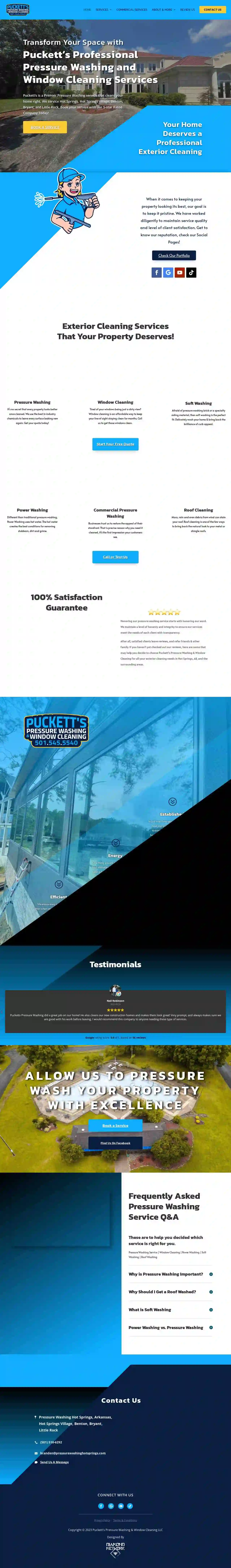 Puckett's Pressure Washing and Window Cleaning LLC