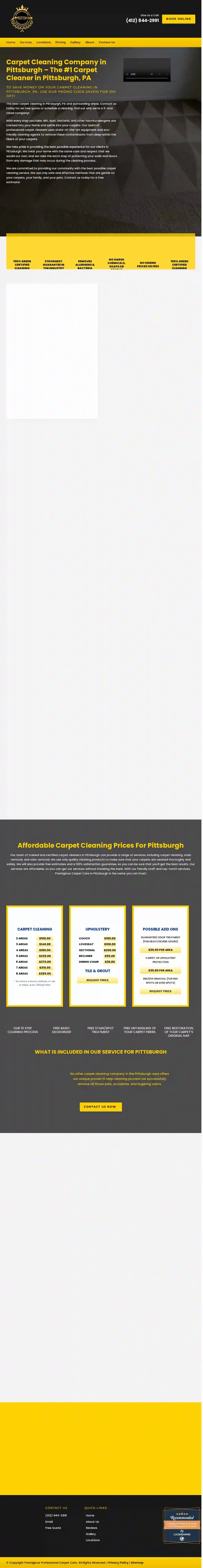 Prestigious Professional Carpet Care Pittsburgh⭐️⭐️⭐️⭐️⭐️