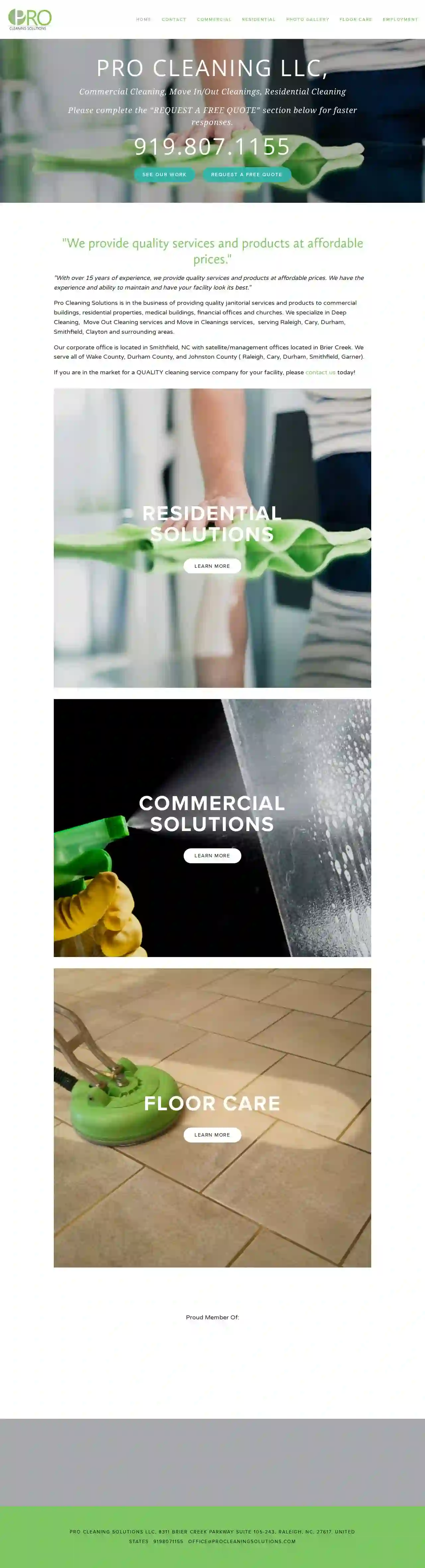 Pro Cleaning Solutions LLC-- Commercial Cleaning