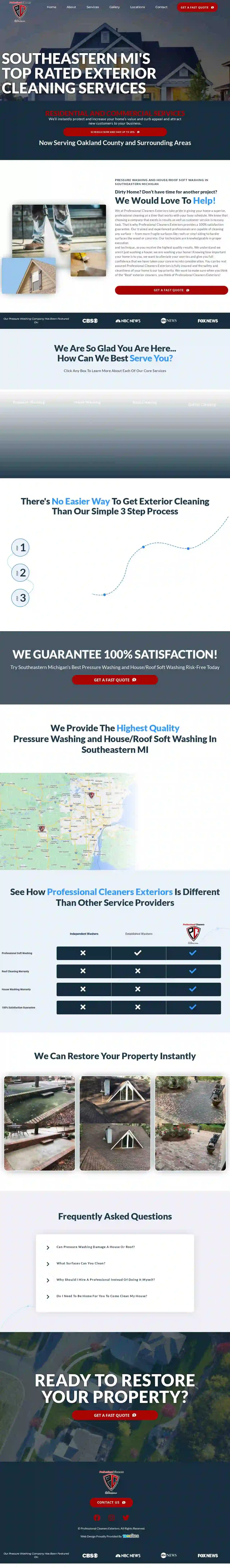 Professional Cleaners Exteriors