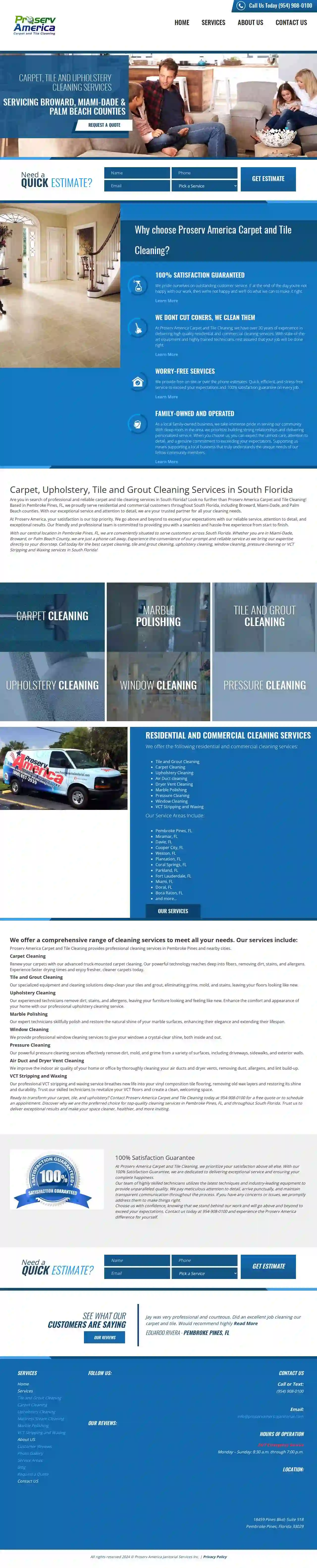 Proserv America Carpet and Tile Cleaning