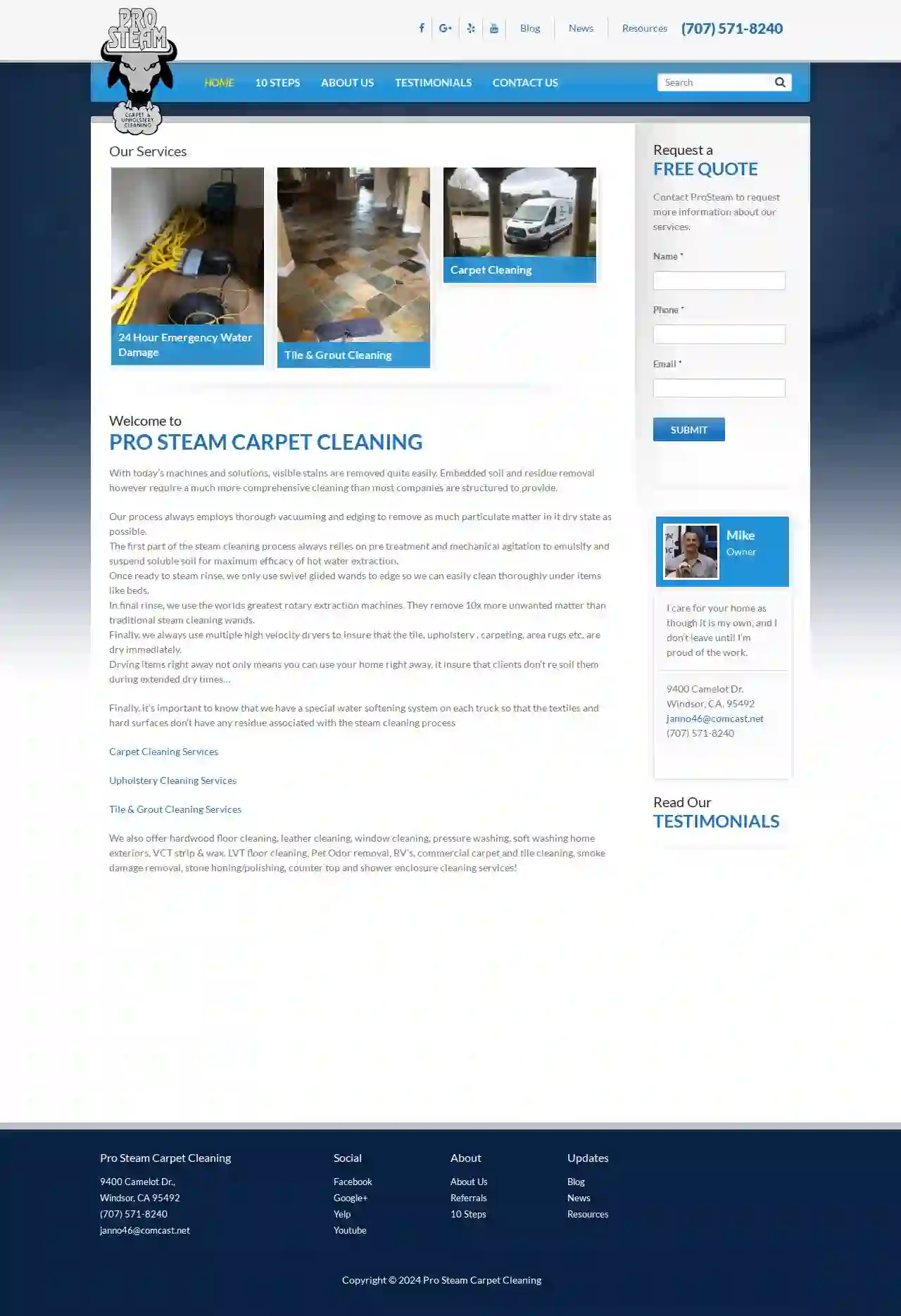 Pro Steam Carpet & Upholstery Cleaning