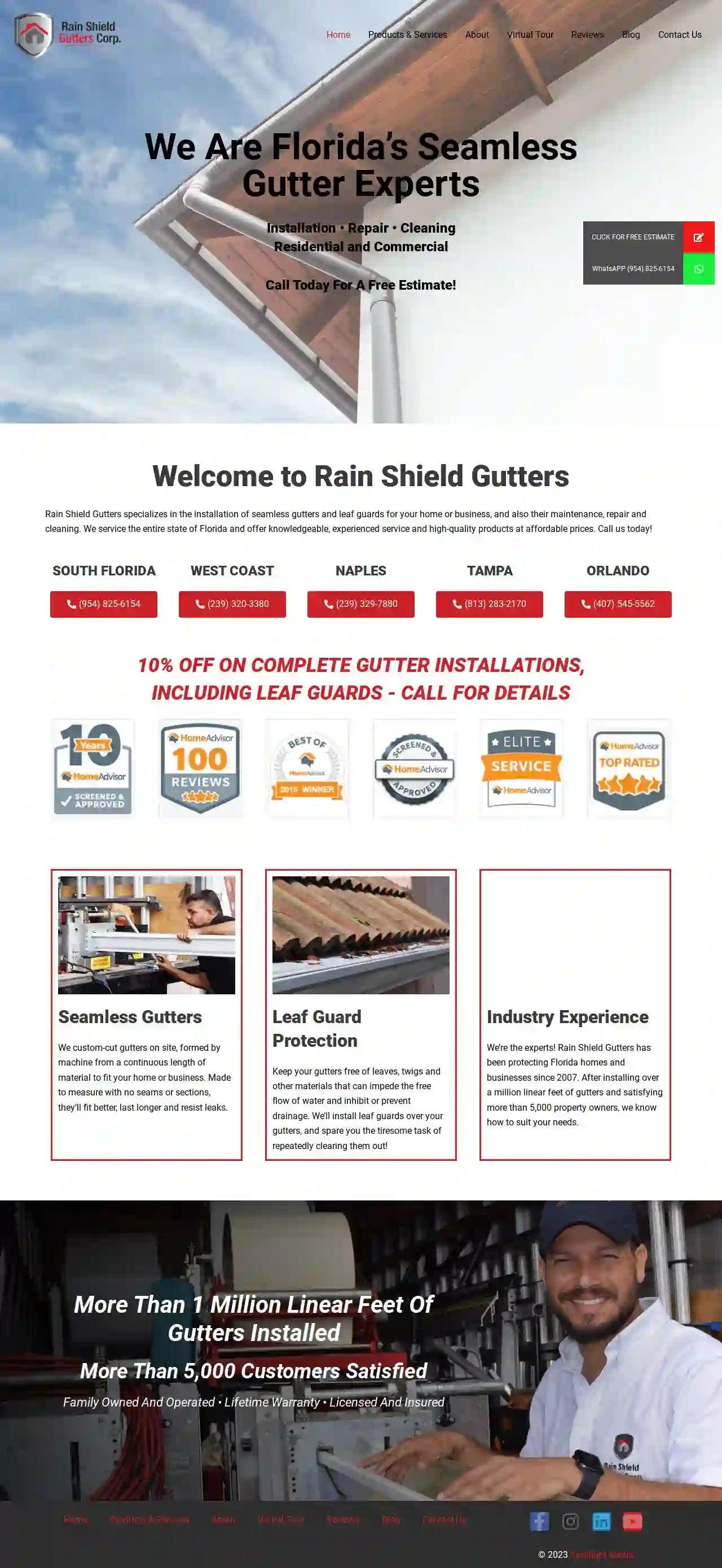 Rain Shield Gutters