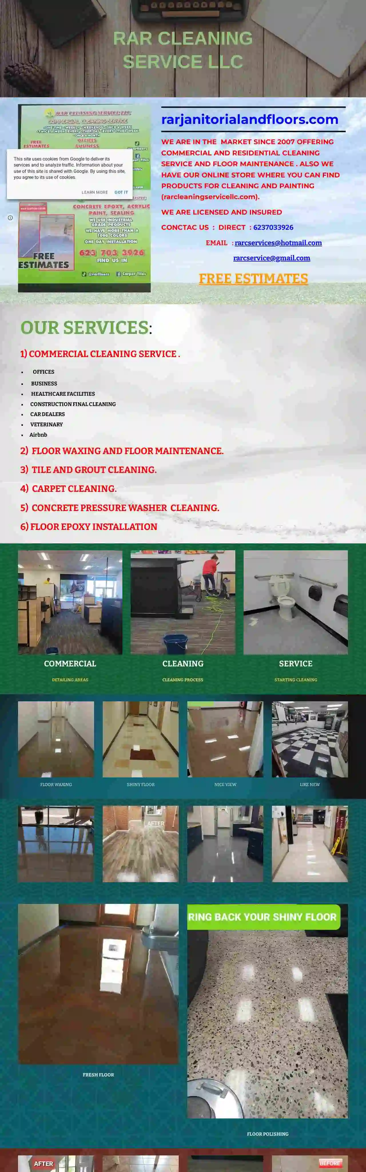 RAR CLEANING SERVICE LLC