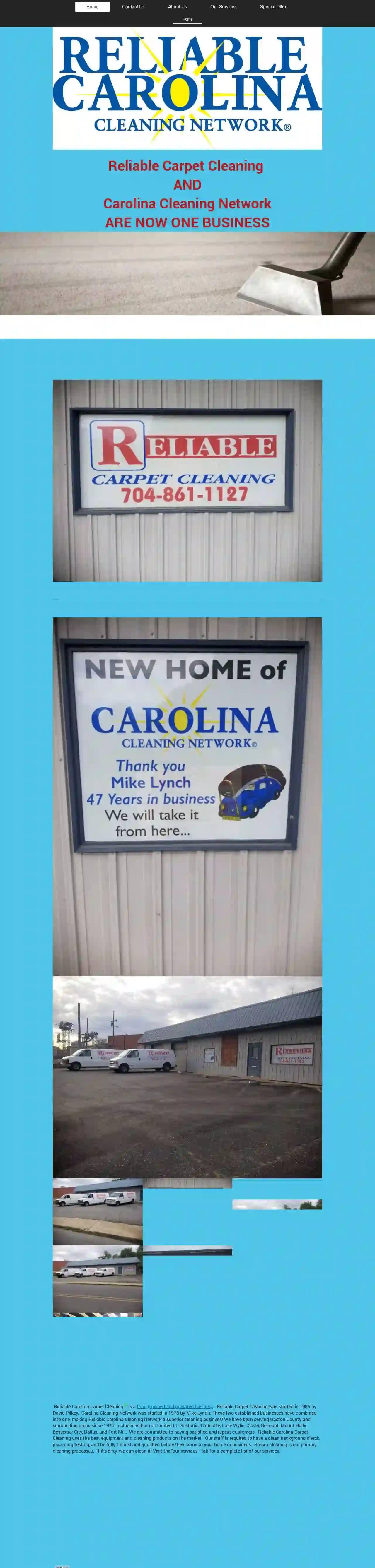 Reliable Carpet Cleaning and Carolina Cleaning Network