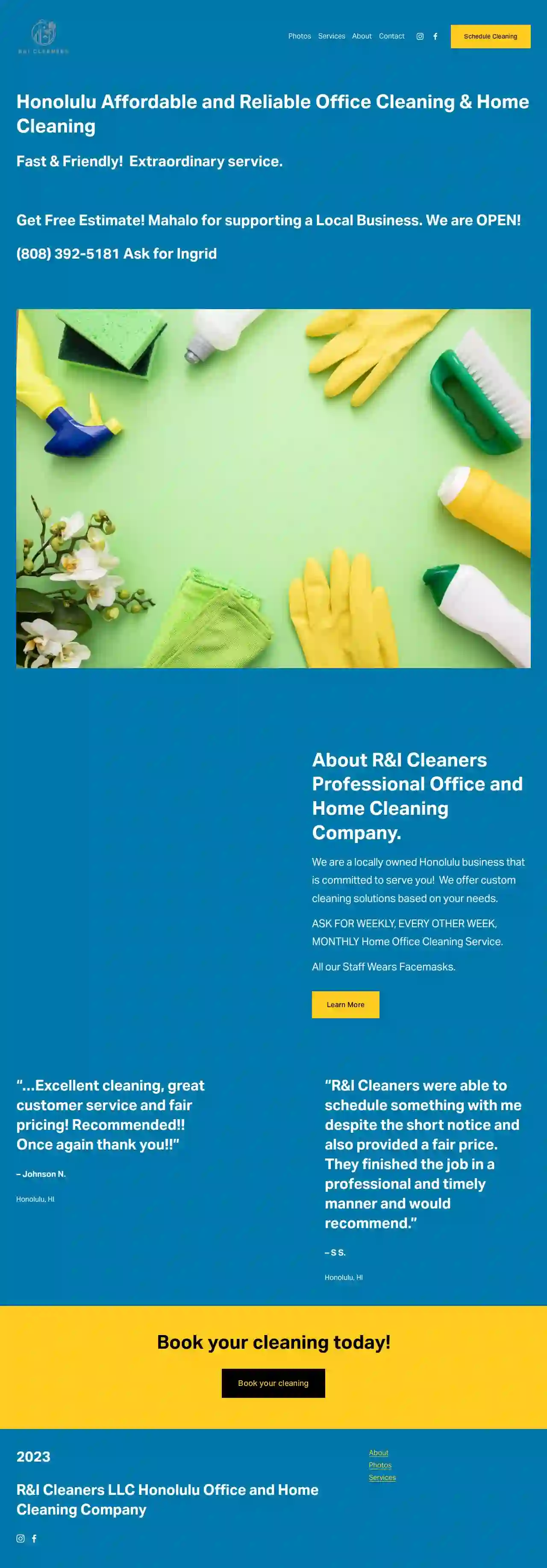 R&I Oahu Professional Home Cleaning and Office Cleaning Company - Honolulu Cleaning Services