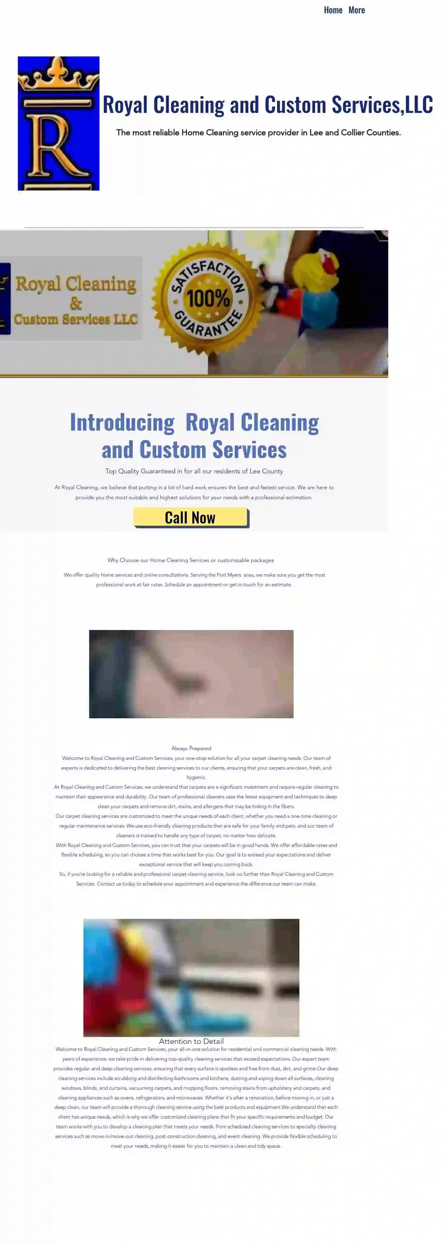 Royal Cleaning and Custom Services ,LLC