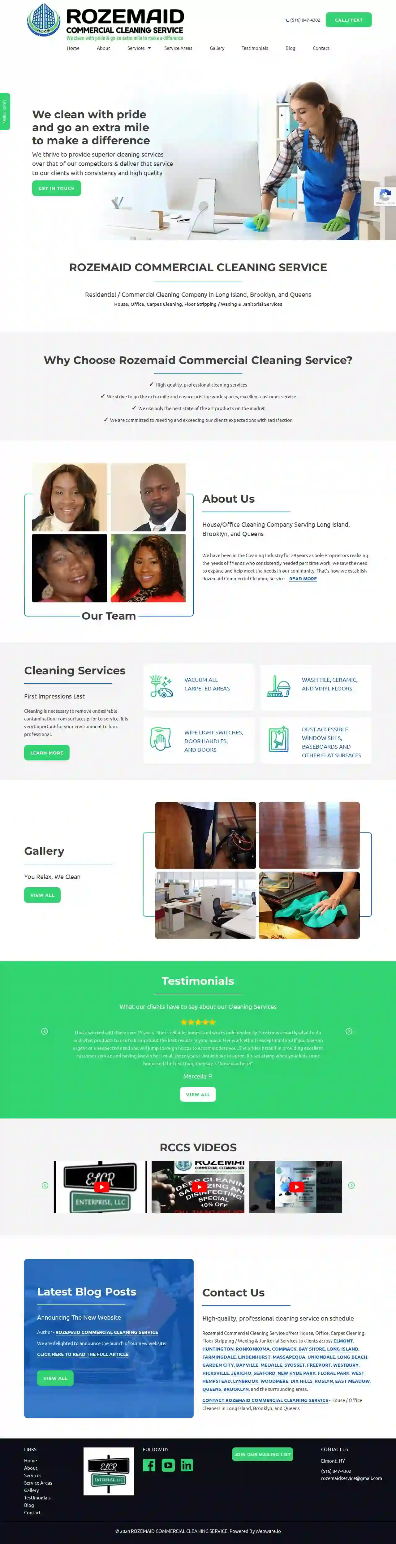 ROZEMAID COMMERCIAL CLEANING SERVICE