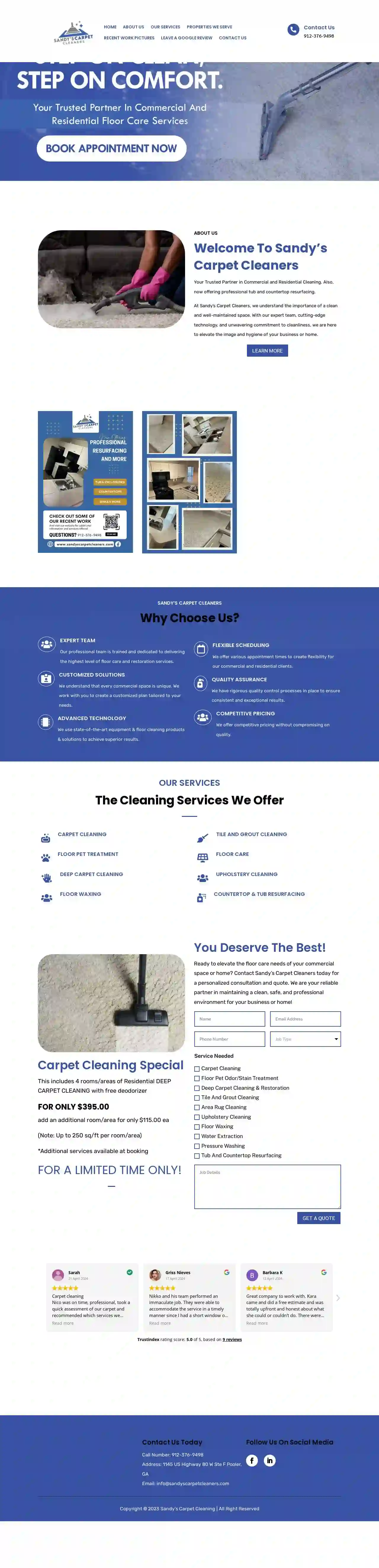 Sandy's Carpet Cleaners