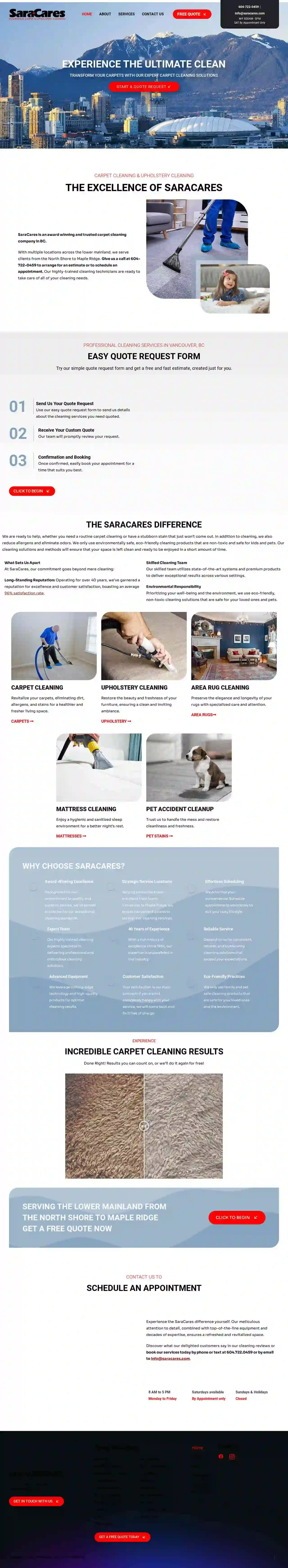 SaraCares Carpet & Upholstery Cleaning Vancouver