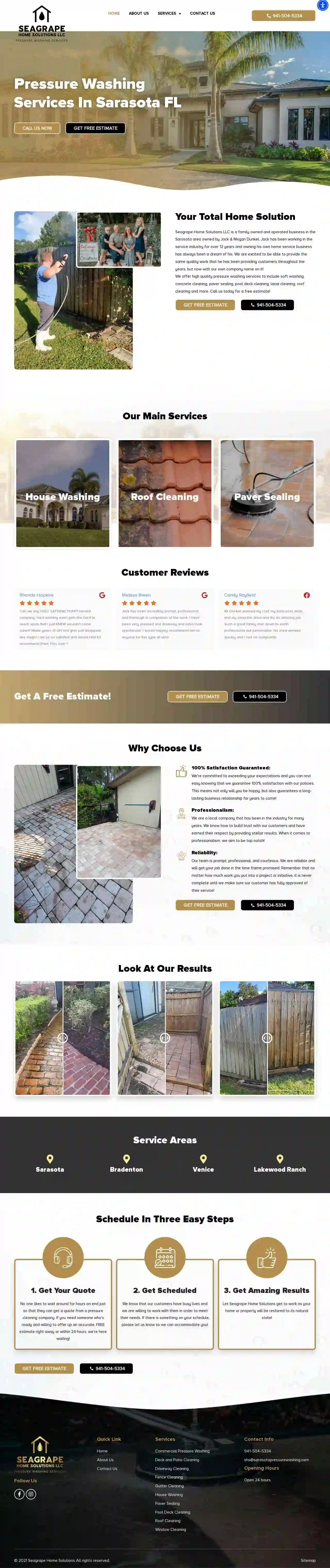 Seagrape Home Solutions LLC Pressure Washing