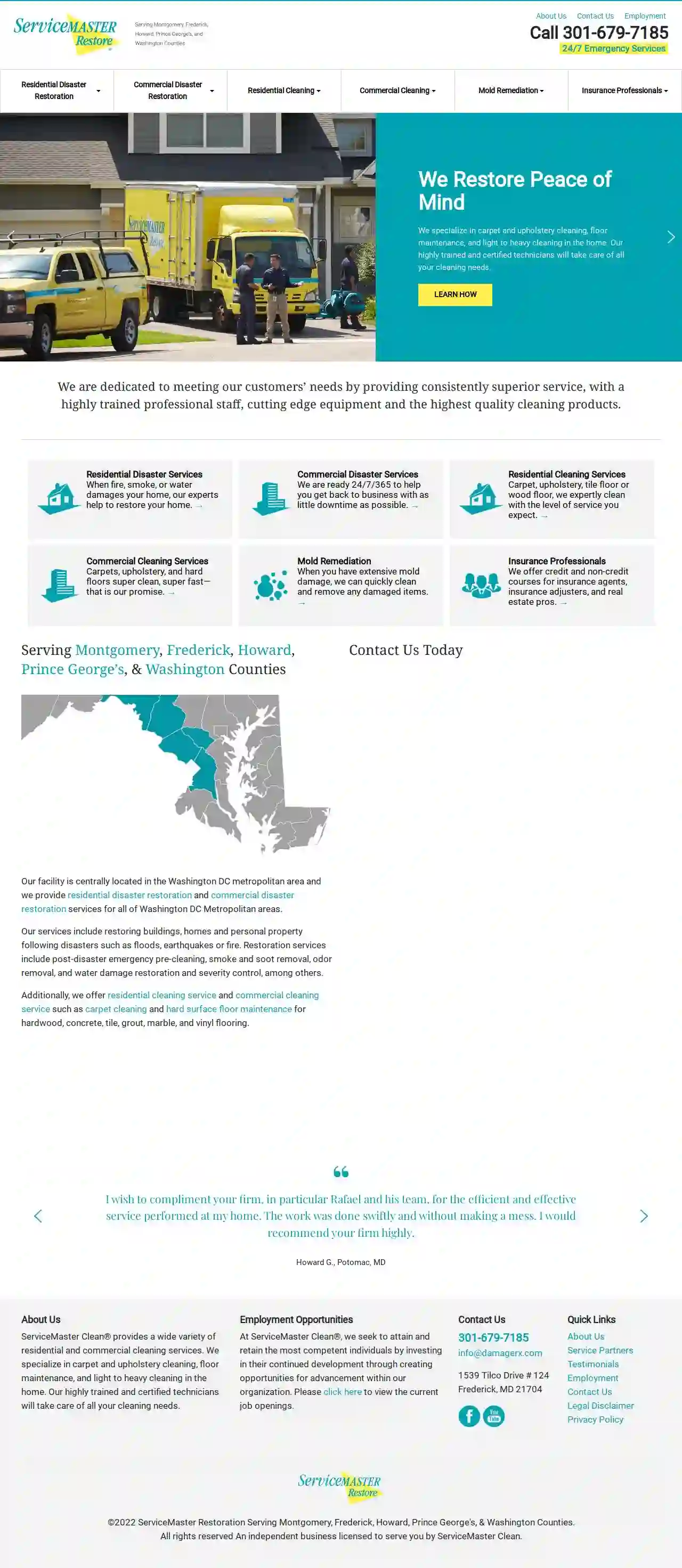 ServiceMaster Restoration of Frederick & Washington Counties