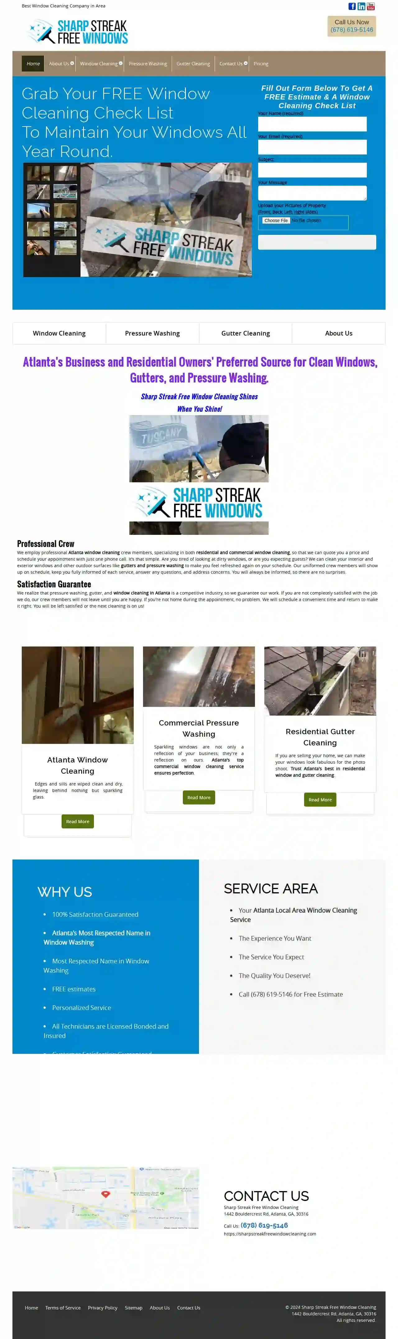 Sharp Streak Free Window Cleaning