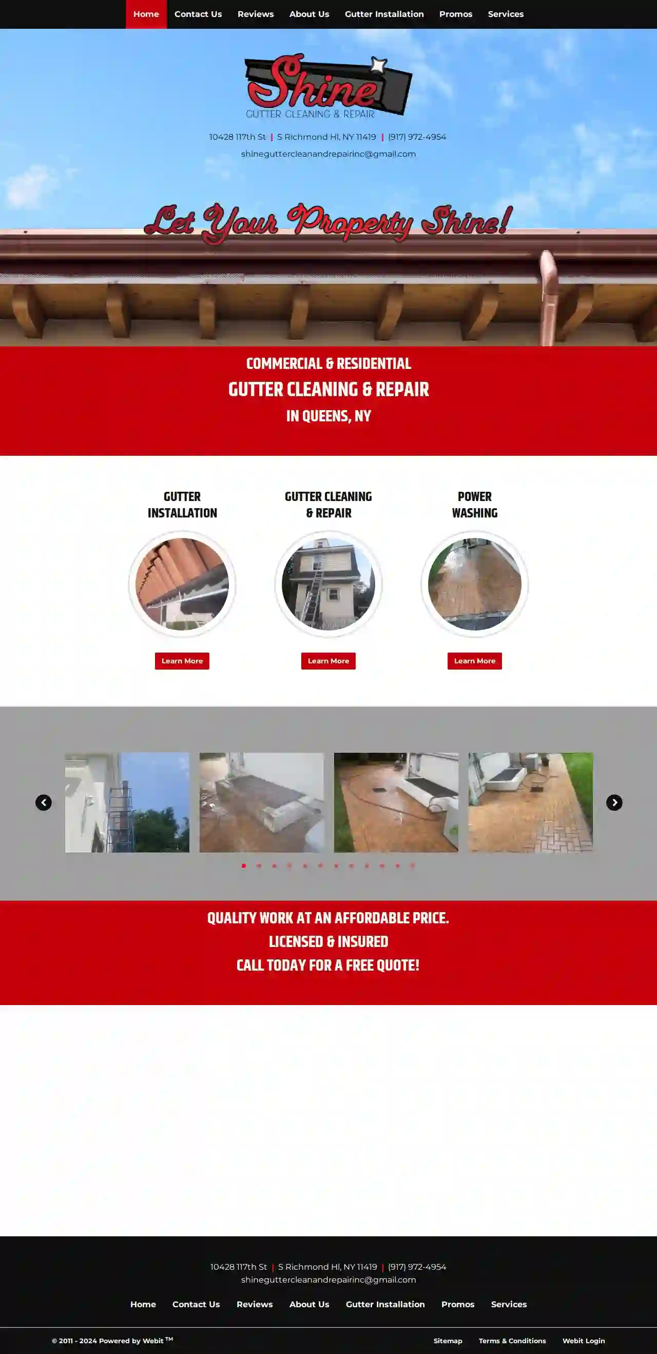 Shine gutter cleaning and repair Inc.