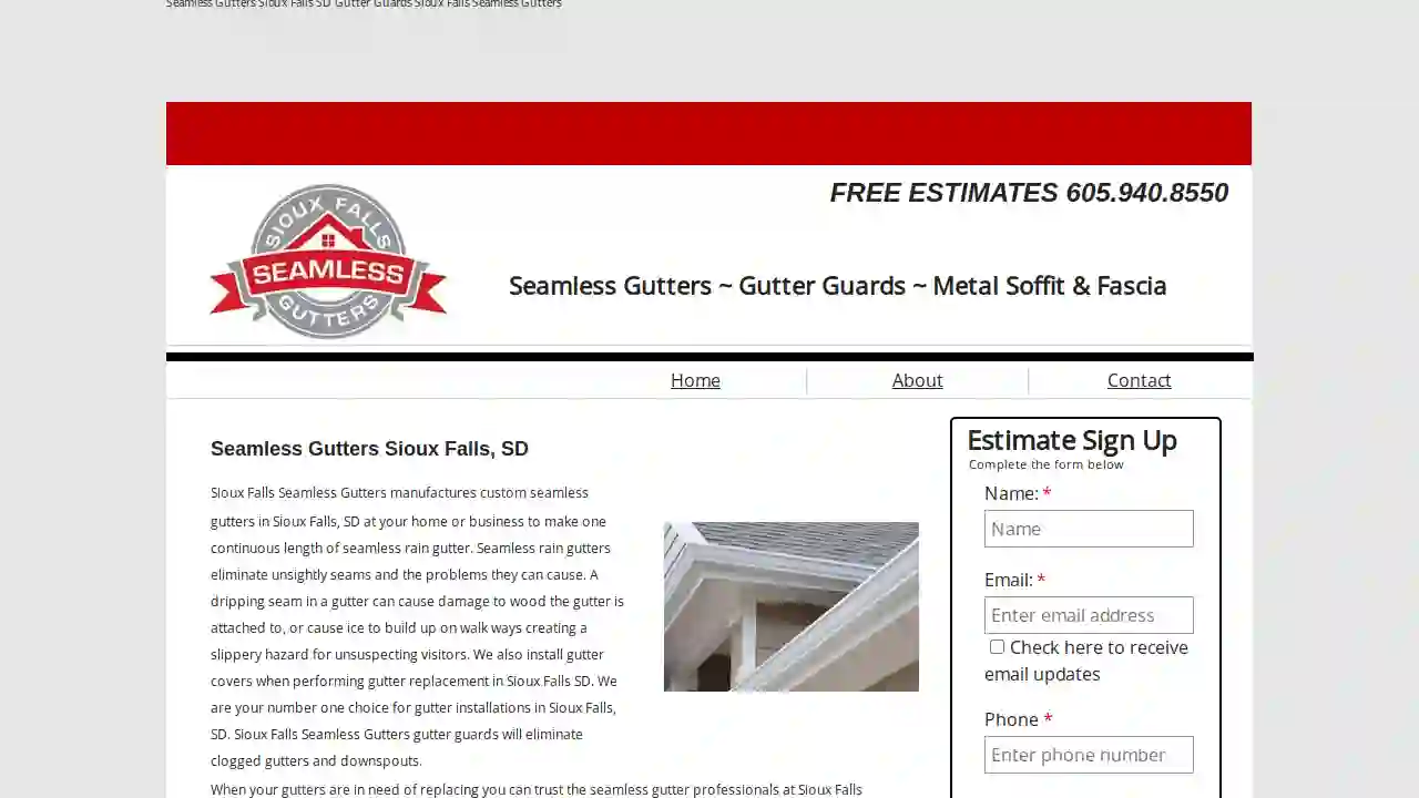 Sioux Falls Seamless Gutters