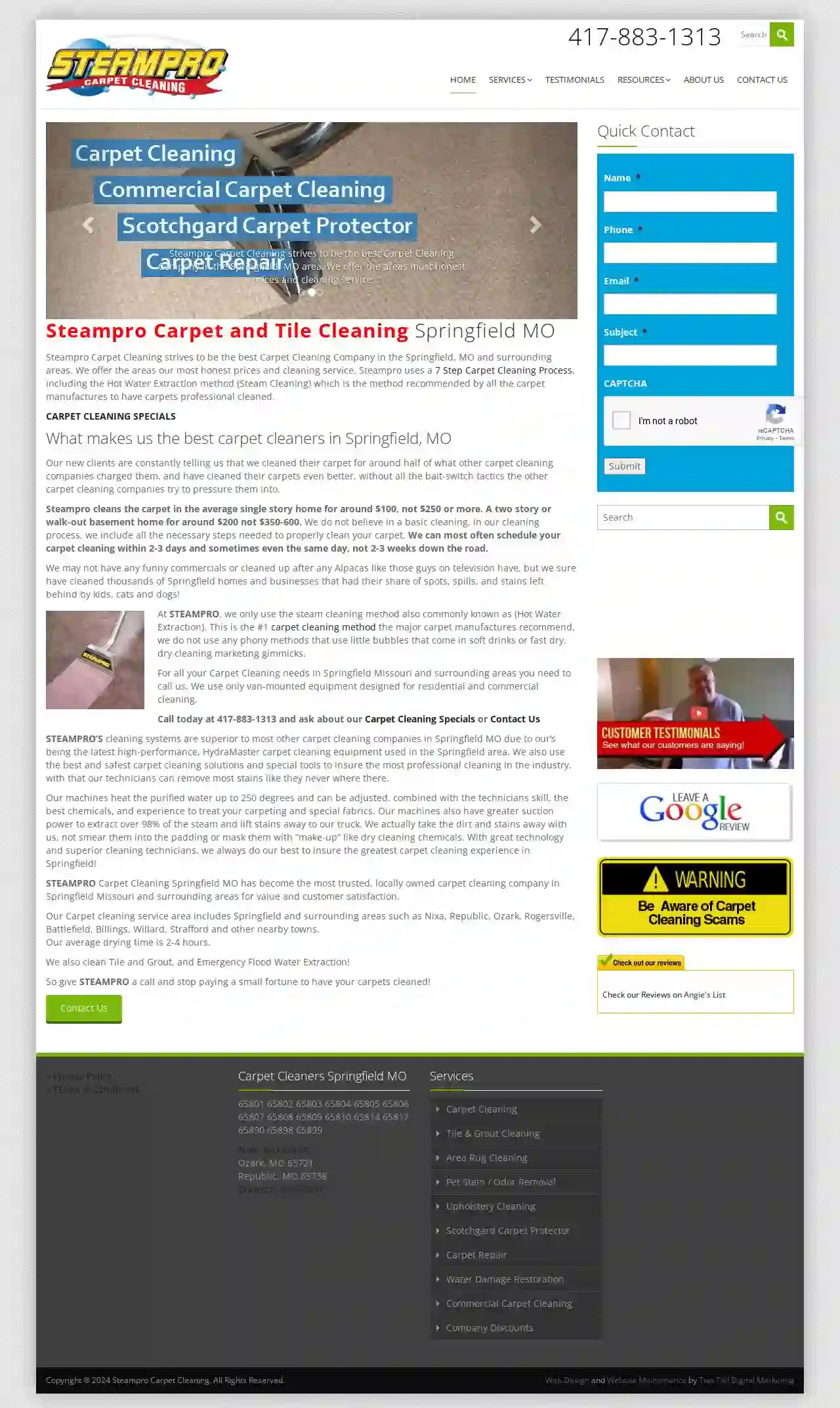 Steampro Carpet Cleaning