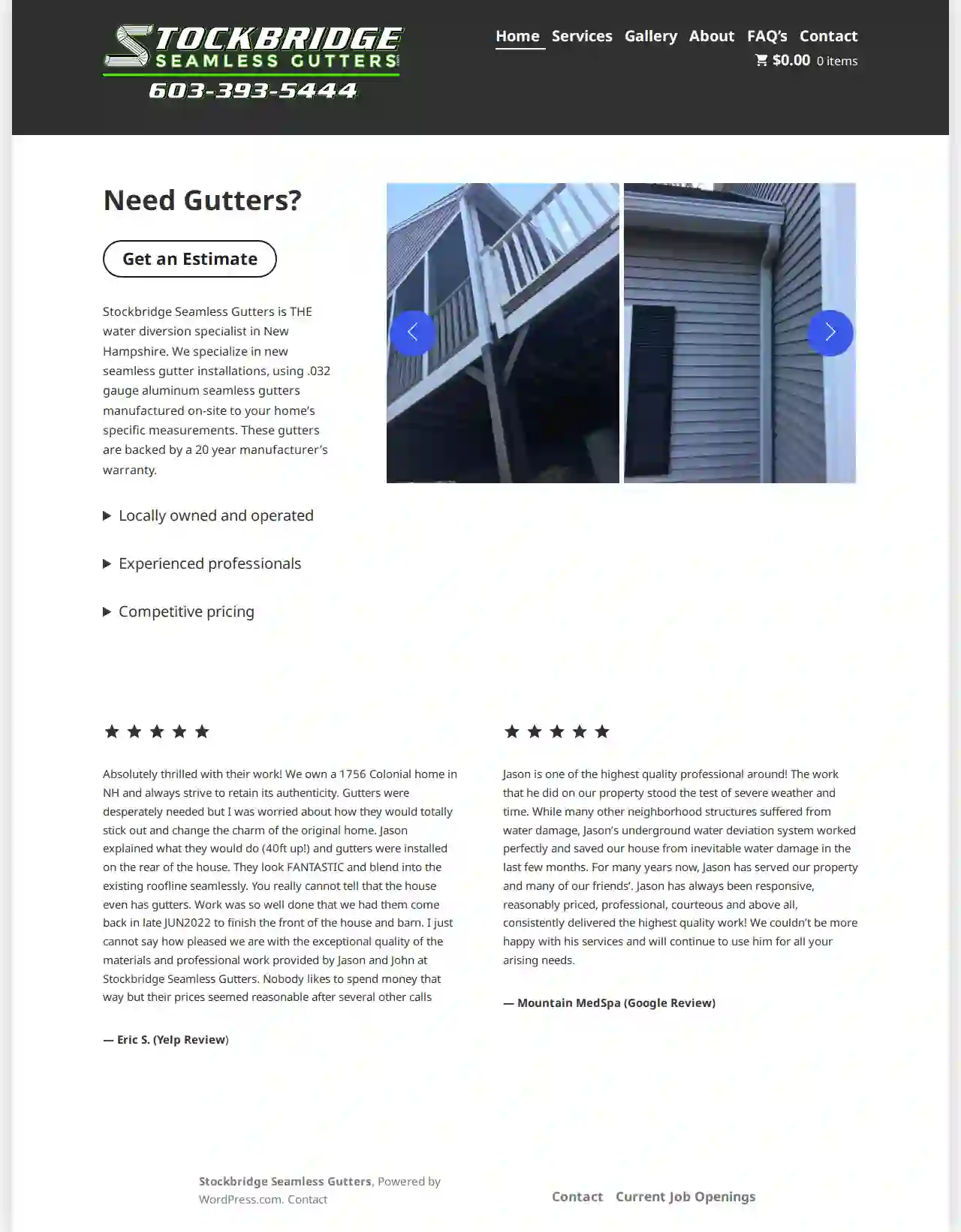 Stockbridge Seamless Gutters