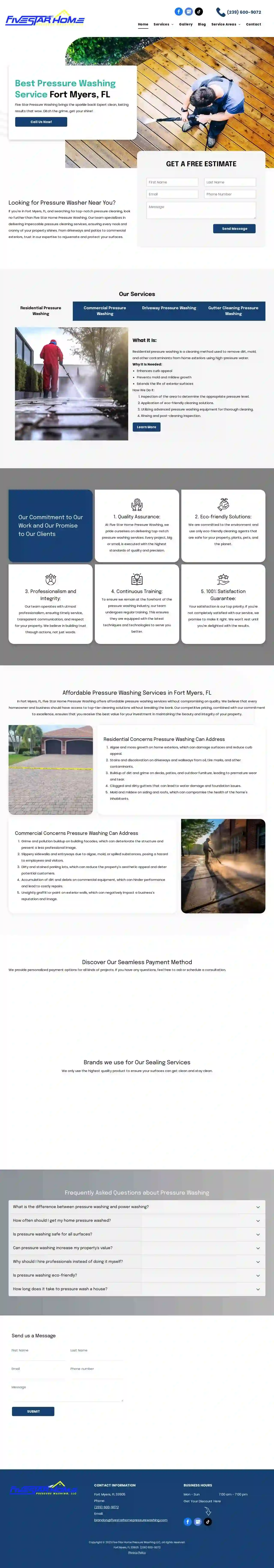 Five Star Home Pressure Washing, LLC